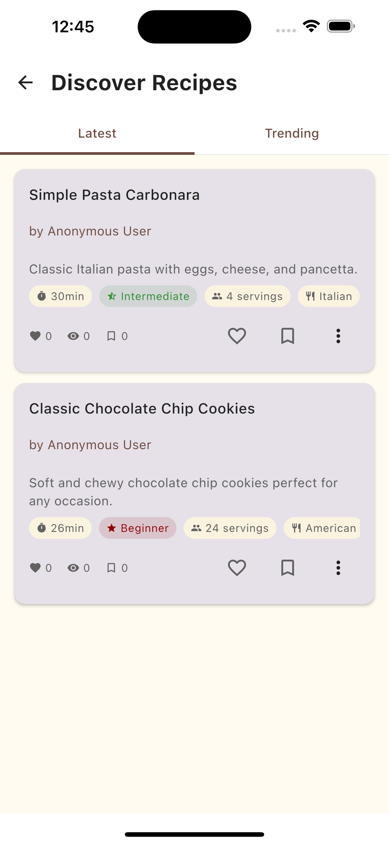 Discover recipes